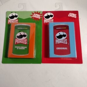Pringles Jumbo Erasers Set Of 2 Original Sour Cream New